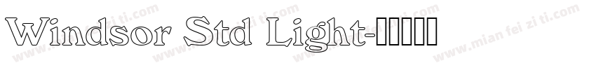 Windsor Std Light字体转换